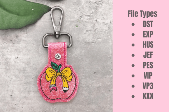 Apple Bow ITH Snap Tab Key Fob Review