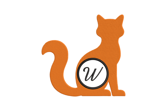 Cat Letter W: A Creative Fabrica Embroidery Review