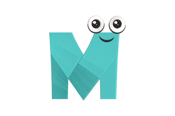 Funny Letter M: A Creative Fabrica Embroidery Design