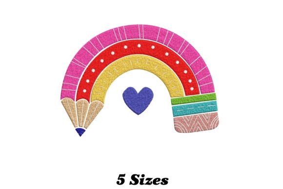 Review: Rainbow Pencil Embroidery Design